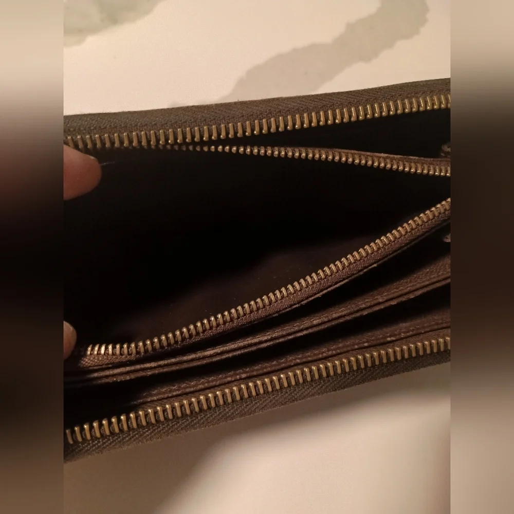 Authentic Louis Vuitton Damier Ebene Canvas Long Zippy Wallet / Organizer - Picture 11 of 14